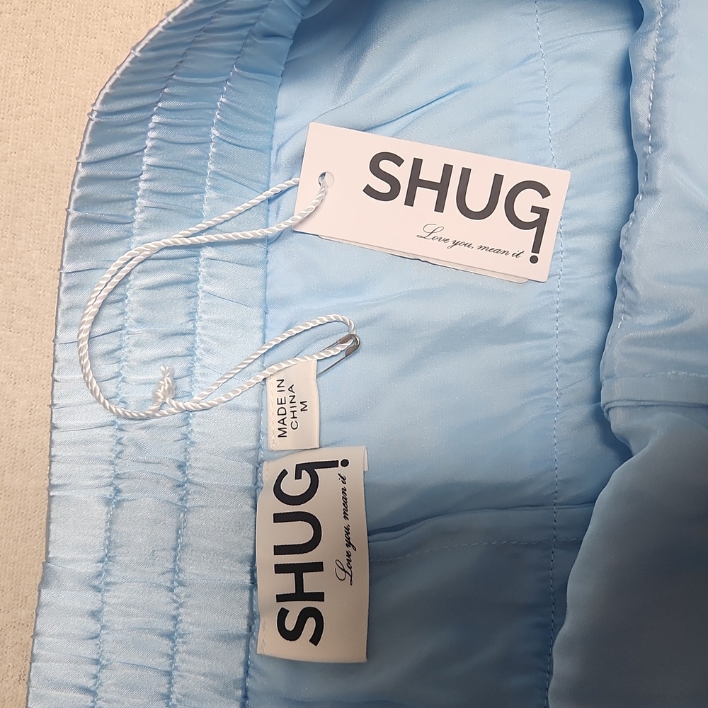 NWT Shug! Light Blue Ruffled skort, size Medium - Picture 2 of 5